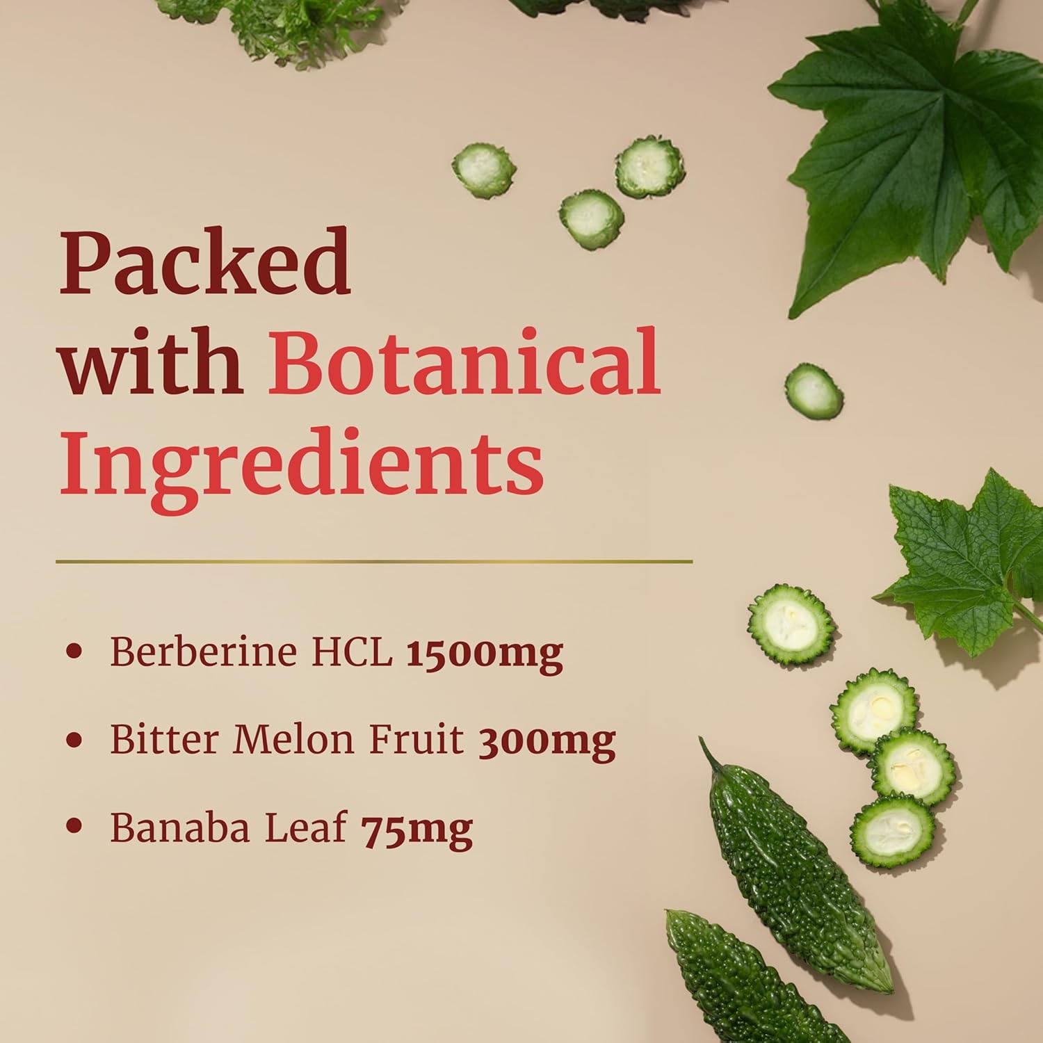 Berberine HCL 1500mg for Weight Management & Glucose Metabolism Support | Botanical Keto Inducing Berberine Supplement for Thermogenic Targeted Body Toning | with Bitter Melon & Banaba | 90ct-3