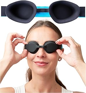 MyHalos Moisture Chamber Glasses for Dry Eyes - Soft Sleep Mask for Dry Eyes -Reusable Dry Eye Sleep Mask - Hydrating Sleep Mask & Moisture Goggles - Patent Pending