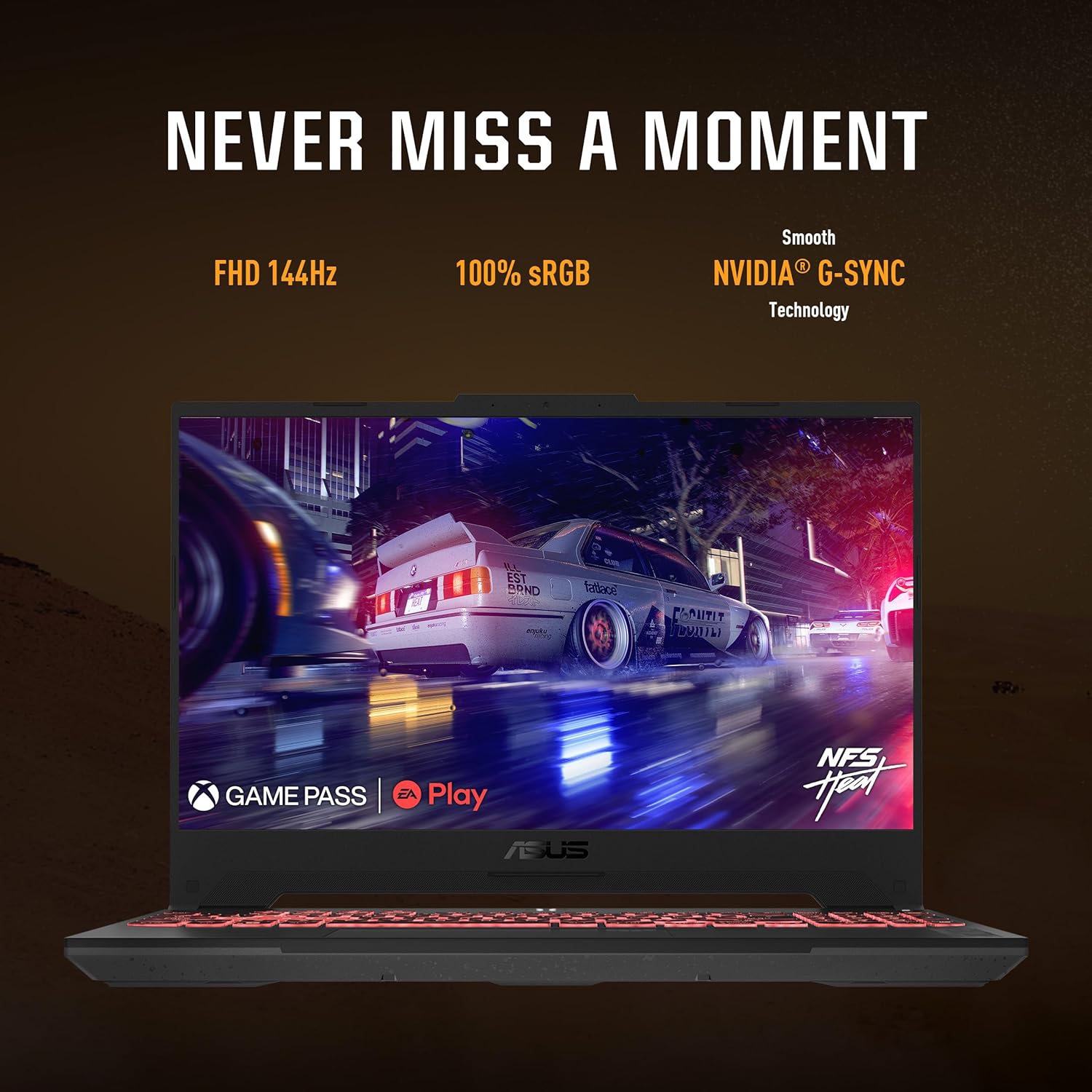 ASUS TUF Gaming A15 (2023) Gaming Laptop, 15.6” FHD 144Hz, 100% sRGB Display, GeForce RTX 4060, AMD Ryzen 7 7735HS, 16GB DDR5, 1TB PCIe SSD, Wi-Fi 6, Windows 11, FA507NV-EH74-1