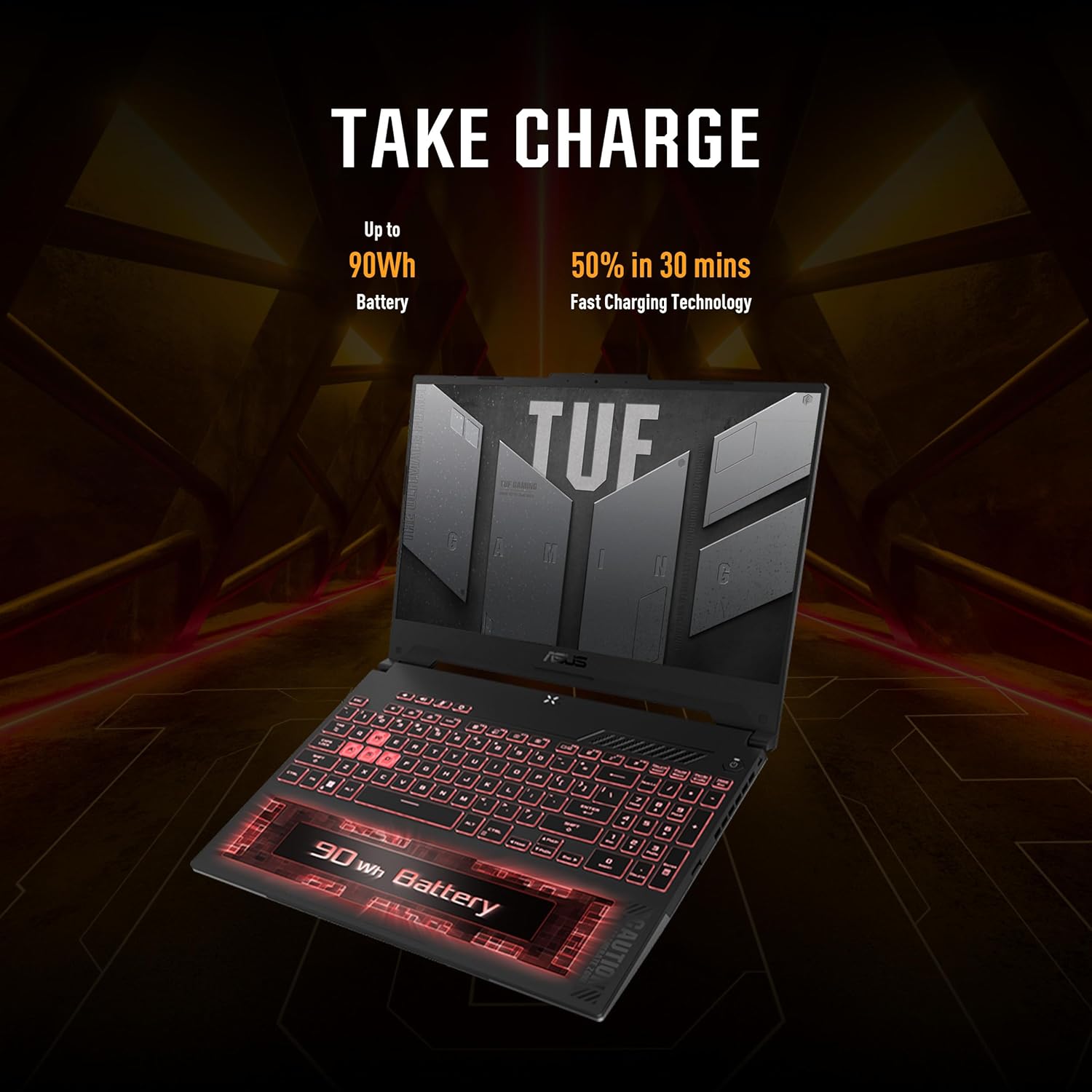 ASUS TUF Gaming A15 (2023) Gaming Laptop, 15.6” FHD 144Hz, 100% sRGB Display, GeForce RTX 4060, AMD Ryzen 7 7735HS, 16GB DDR5, 1TB PCIe SSD, Wi-Fi 6, Windows 11, FA507NV-EH74-5