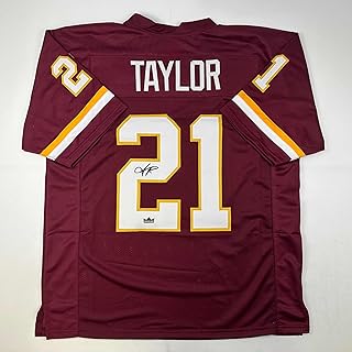 HOFSM.COM Hall of Fame Sports Memorabilia Facsimile Autographed Sean Taylor Washington Red Reprint Laser Auto Football Jersey Size Men's XL