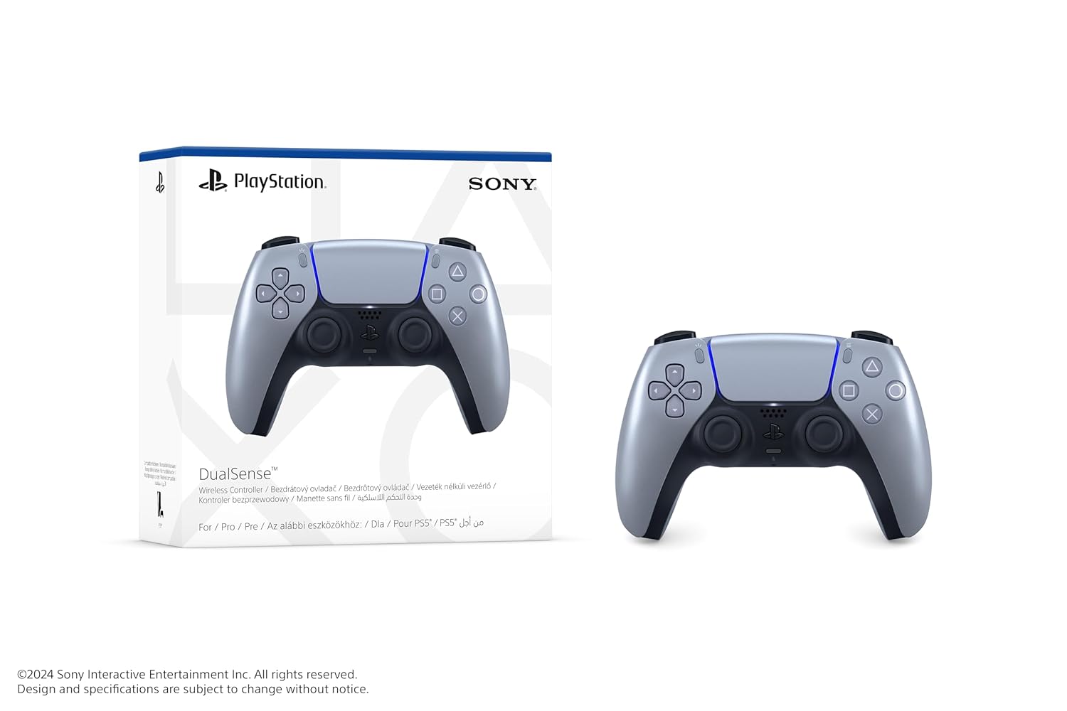 PlayStation DualSense Wireless Controller - Sterling Silver-0