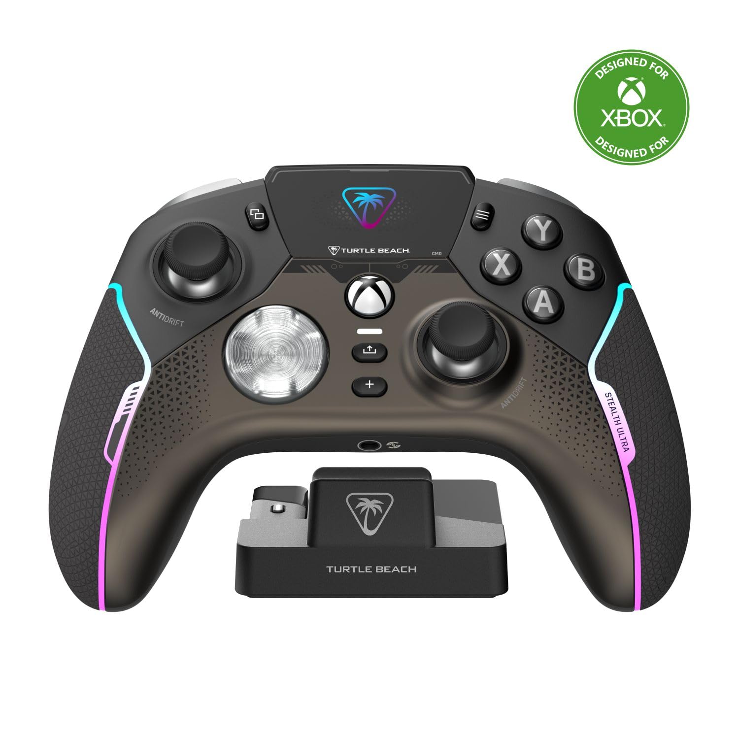 Turtle Beach Stealth Ultra High-Performance Wireless Gaming Controller Licensed for Xbox Series X|S, Xbox One, Windows PC & Android – LED Dashboard, Charge Dock, RGB Lighting, 30-Hr Battery, Bluetooth-0