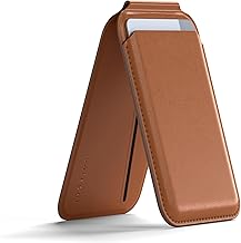 Satechi Magnetic Magsafe Wallet, Vegan-Leather Double Flap Stand, iPhone Wallet with 4 Card Slots, Front Flap NFC Pass Through for iPhone 16, iPhone 15, iPhone 14, iPhone 13, iPhone 12