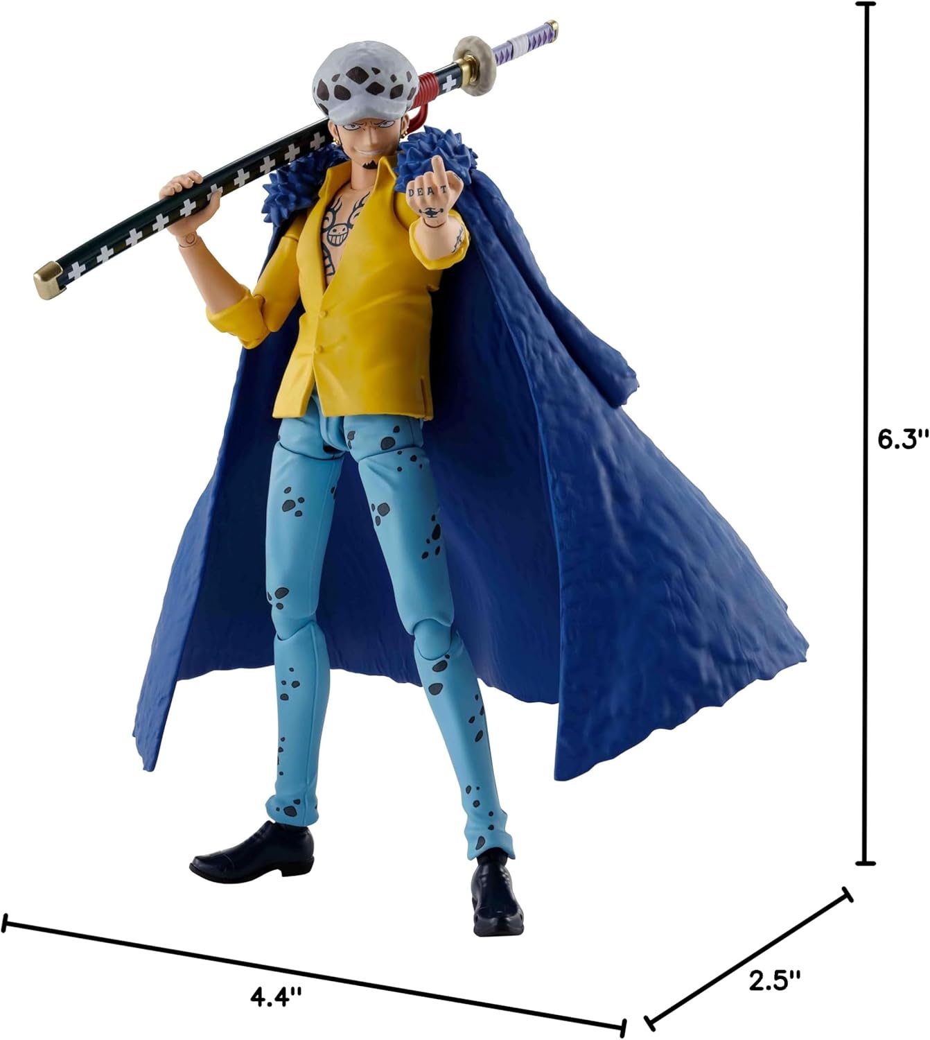 TAMASHII NATIONS - One Piece - Trafalgar Law -The Raid on Onigashima-, Bandai Spirits S.H.Figuarts Action Figure-11