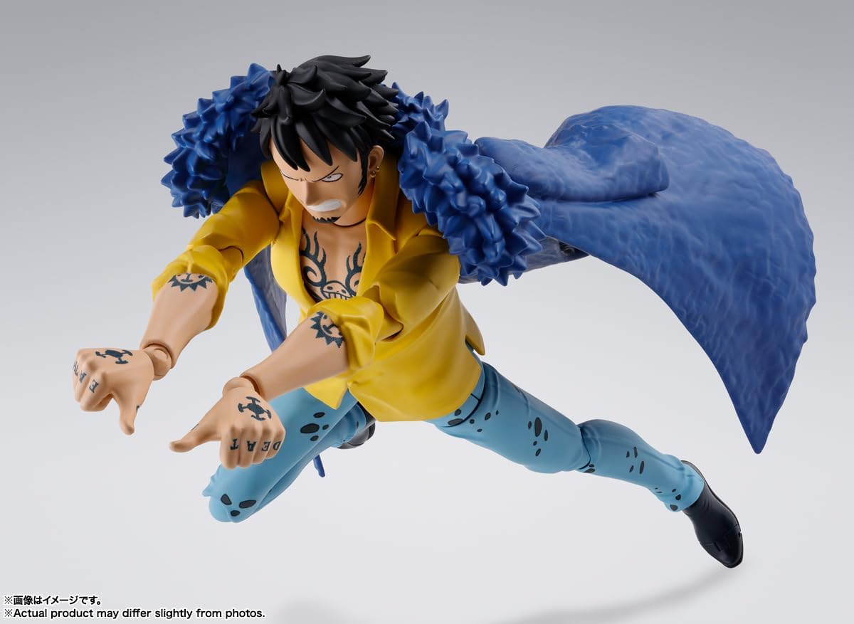 TAMASHII NATIONS - One Piece - Trafalgar Law -The Raid on Onigashima-, Bandai Spirits S.H.Figuarts Action Figure-6