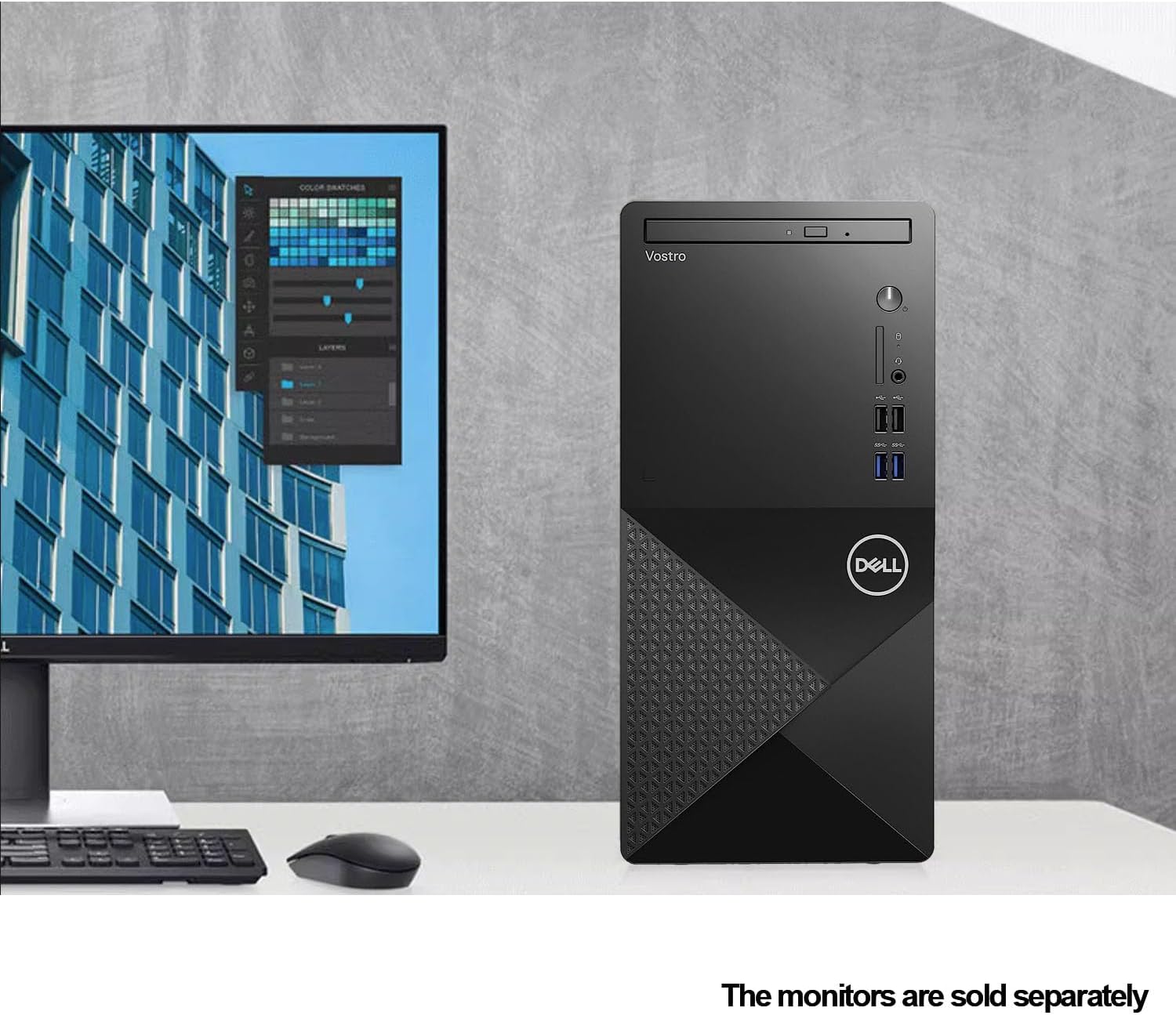 Dell Vostro 3910 Desktop Computer | 12th Gen Intel 4-Core Processor | 16GB DDR4 RAM | 256GB SSD + 1TB HDD | Intel UHD Graphics 730 | WiFi 6 | DVD-RW | Display Port | HDMI | Windows 11 Pro-4