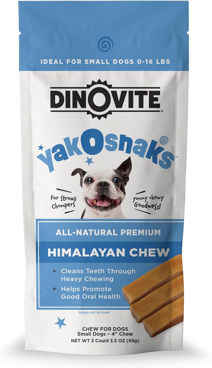 Dinovite YakoSnaks - Himalayan Yak Chews for Dogs - Long Lasting and Low Odor Yak Cheese Dog Chews (Small Dogs)-0