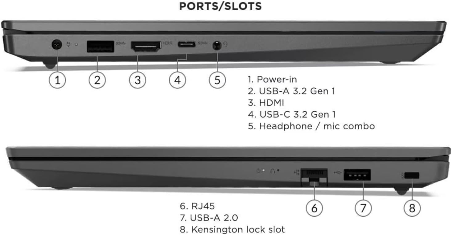 Lenovo V15 Laptop, 15.6" FHD Display, AMD Ryzen 5 5500U Hexa-core Processor (Beat Intel i7-1065G7), 16GB RAM, 512GB SSD, HDMI, RJ45, Numeric Keypad, Wi-Fi, Windows 11 Pro, Black-5