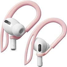 Ear Hooks Compatible with Apple AirPod All Models [Multi-dimensional adjustable] Holder Accessories for Ear Buds Pro Earphones (Pink)