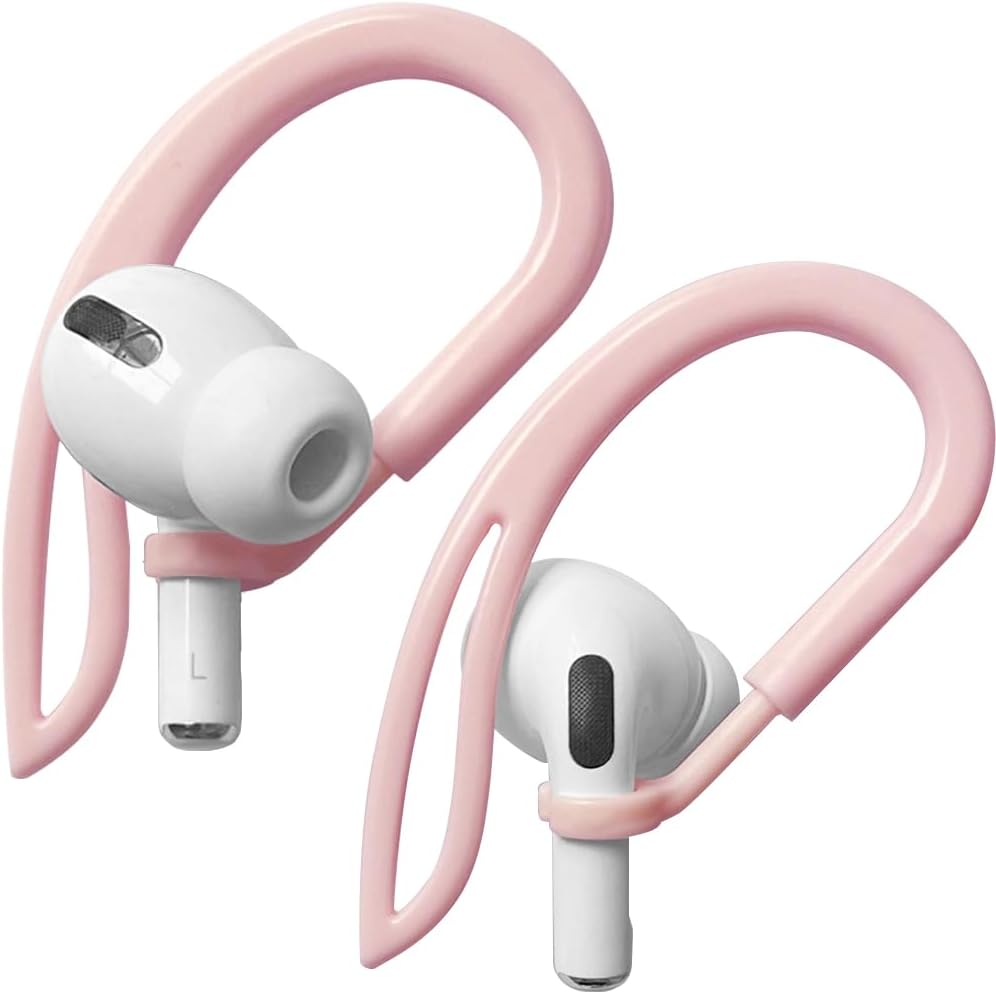 Ear Hooks Compatible with Apple AirPod All Models [Multi-dimensional adjustable] Holder Accessories for Ear Buds Pro Earphones (Pink)-0