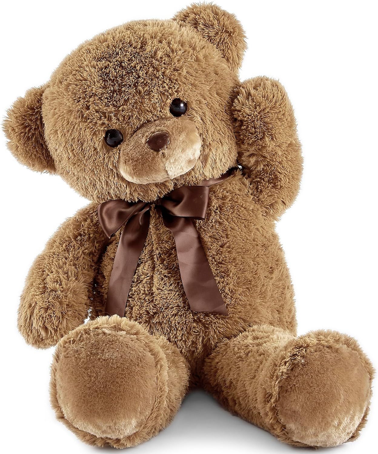 Big Teddy Bear Stuffed Animal 35 inches Giant Stuffed Bear Gift for Girlfriend Children on Birthday Valentine's Day Christmas, Brown-0