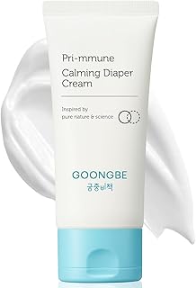 Pri-mmune Calming Diaper Cream - Korean Baby Diaper Cream with Zinc Oxide and Panthenol - Treats, Soothes - Soft Matte Skin, Allergen-Free, 2.7oz.