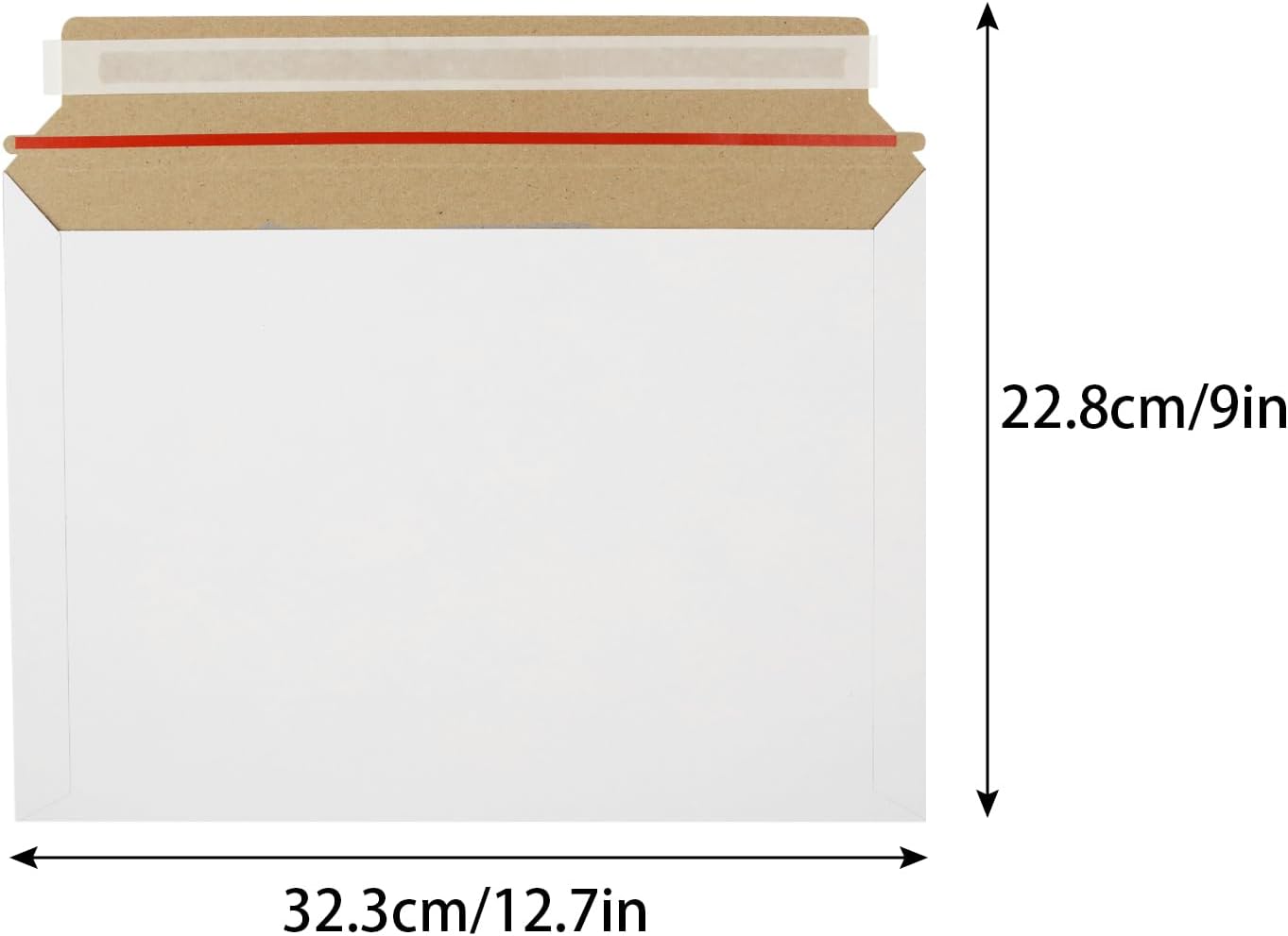 QTLCOHD 100Pack Rigid Mailers Stay Flat Photo Document Mailers 9x12 Inch Self Seal Cardboard Envelops Mailers White Paper Mailers for CD, Photo, Picture, Letter, etc.-1