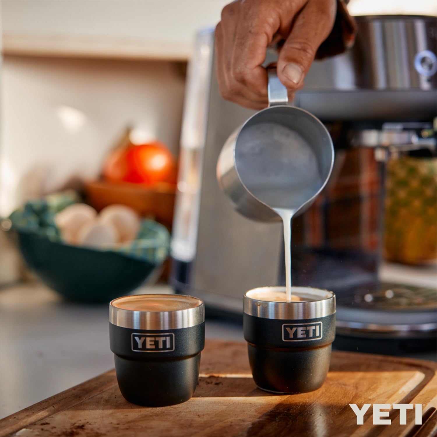 YETI Rambler 4 oz Stackable Cup, Stainless Steel, Vacuum Insulated Espresso/Coffee Cup, 2 Pack-3