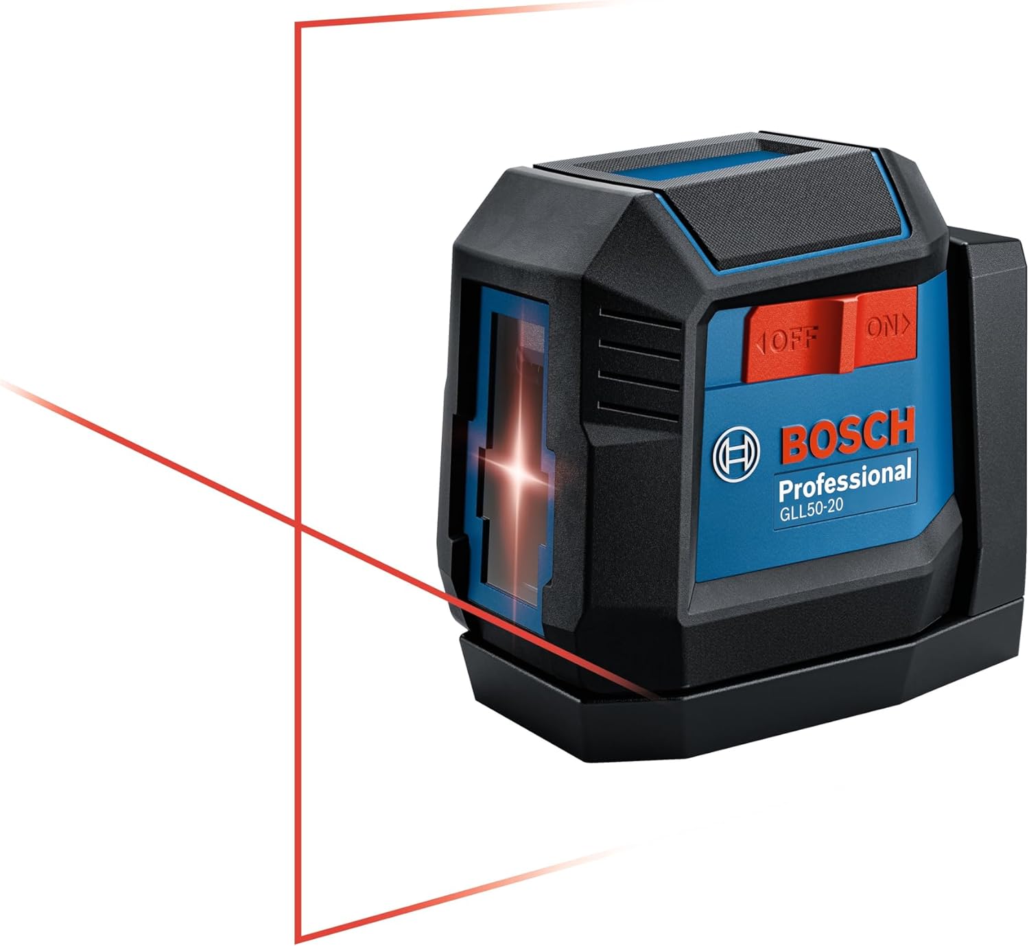 BOSCH GLL50-20 50 Ft Self-Leveling Cross-Line Laser, Includes Integrated Magnetic Mount & 2 AA Batteries-0