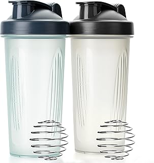 Mr. Pen- Shaker Bottles for Protein Mixes, 28 oz, 2 Pack, 2 Colors, Protein Shaker Bottle with Wire Whisk Ball, Shaker Cup, Mixer Bottle, Protein Shake Bottles, Protein Bottle, Protein Shake Bottle