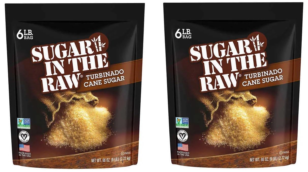 Sugar in Raw Natural Cane Turbinado Sugar - 6 Lb (2 Pack)-0