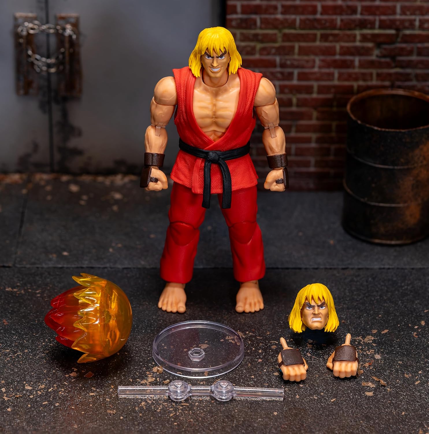 Street Fighter II 6" Ken Figure Action Figure, Toys for Kids and Adults-4