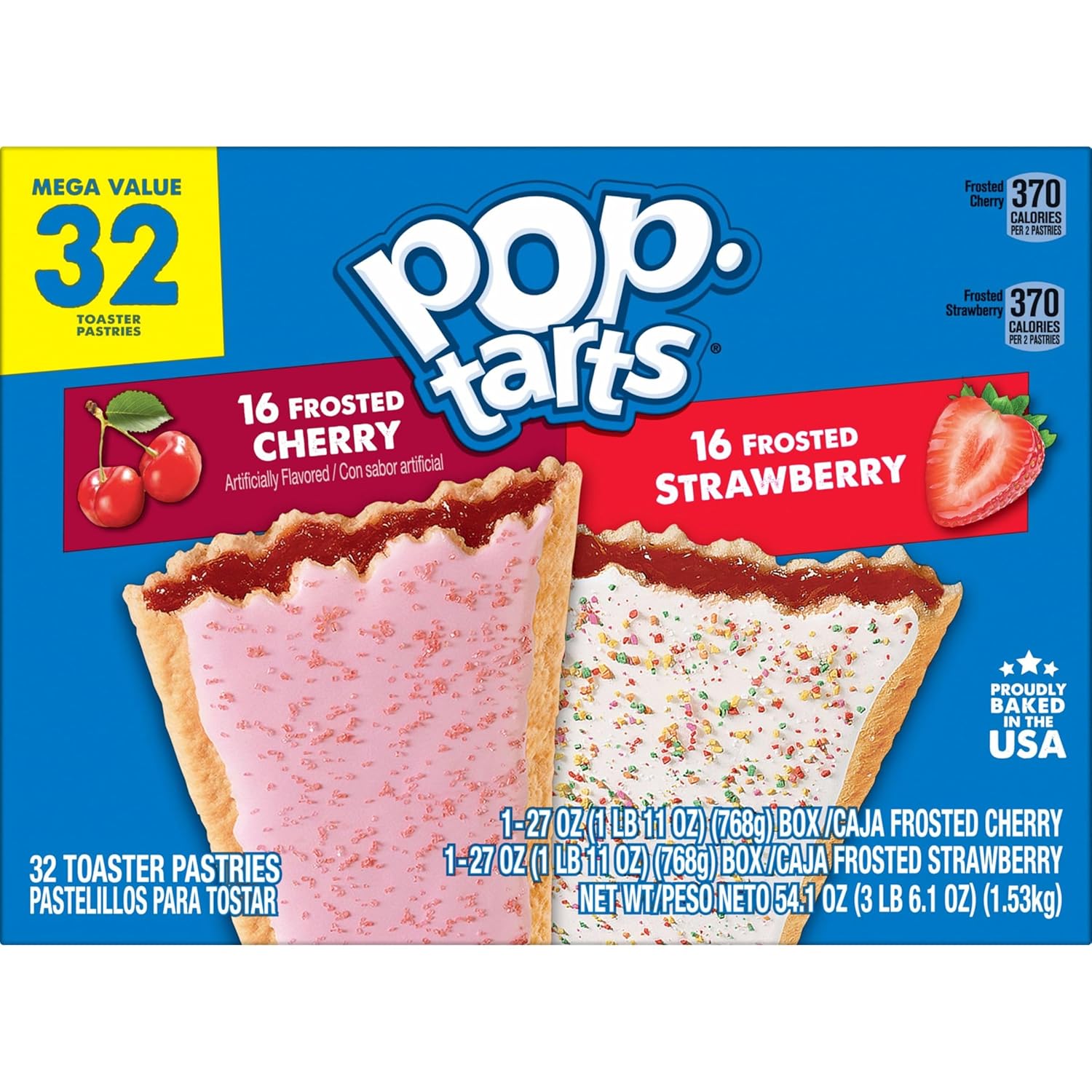 Pop-Tarts Toaster Pastries, Breakfast Foods, Kids Snacks, Variety Pack, 54.1oz Box (32 Pop-Tarts)-5