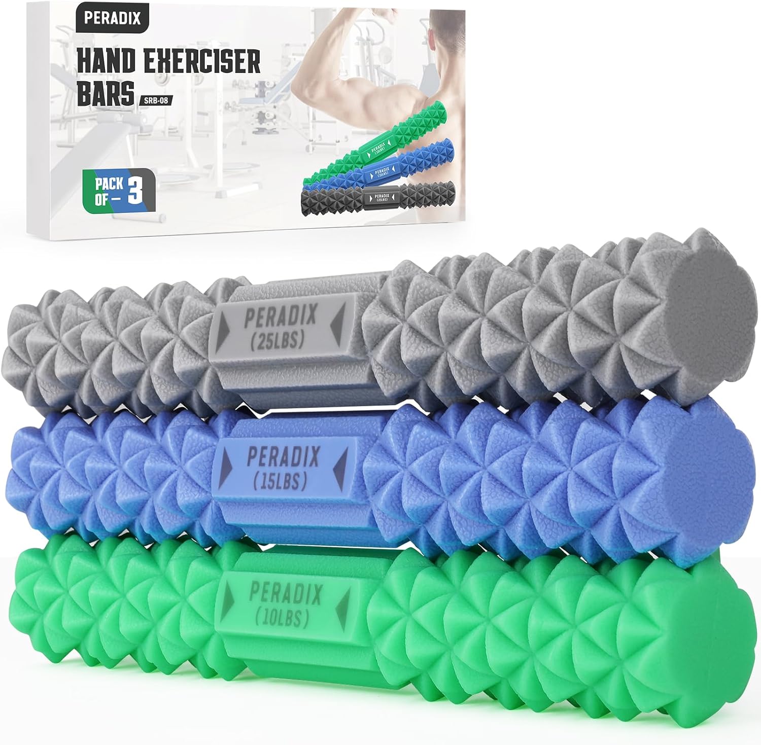 Peradix Tennis Elbow Therapy Bar, Flexible Resistance Exercise Bar for Physical Therapy, Relieve Tendonitis & Enhances Golfers Elbow Strengthener Set-0