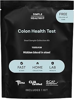 Colon Health Screening FIT Home Test - At-Home Test for Colon Health - Free Follow-Up Care & Fast Lab Results