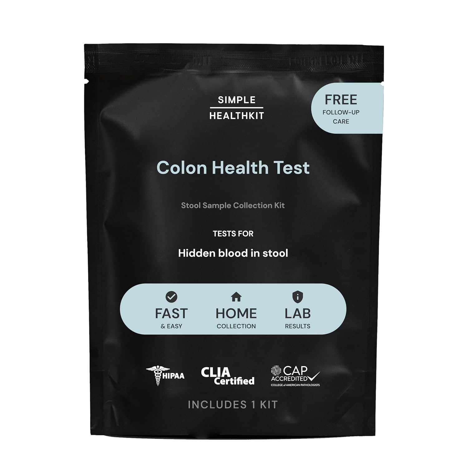 Colon Health Screening FIT Home Test - At-Home Test for Colon Health - Free Follow-Up Care & Fast Lab Results-0