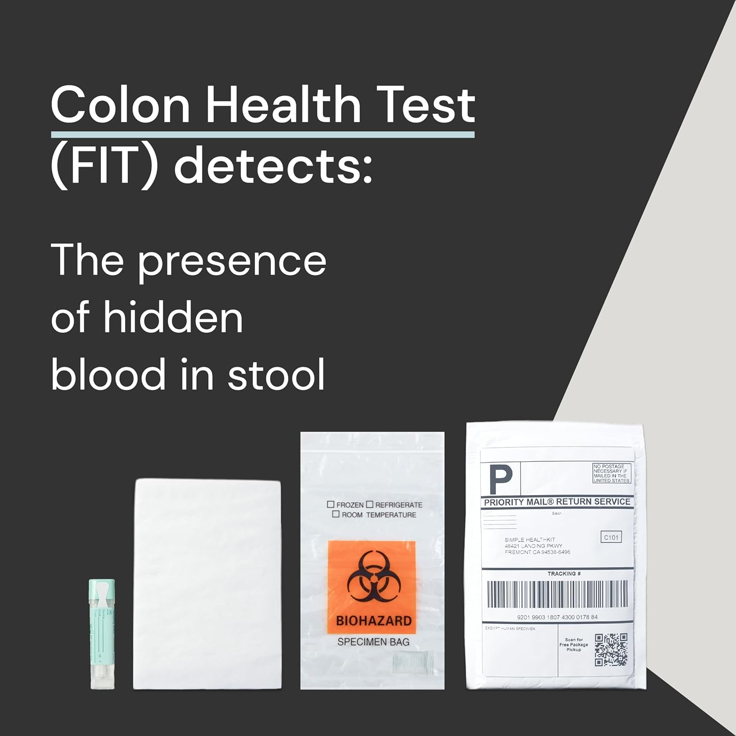 Colon Health Screening FIT Home Test - At-Home Test for Colon Health - Free Follow-Up Care & Fast Lab Results-1