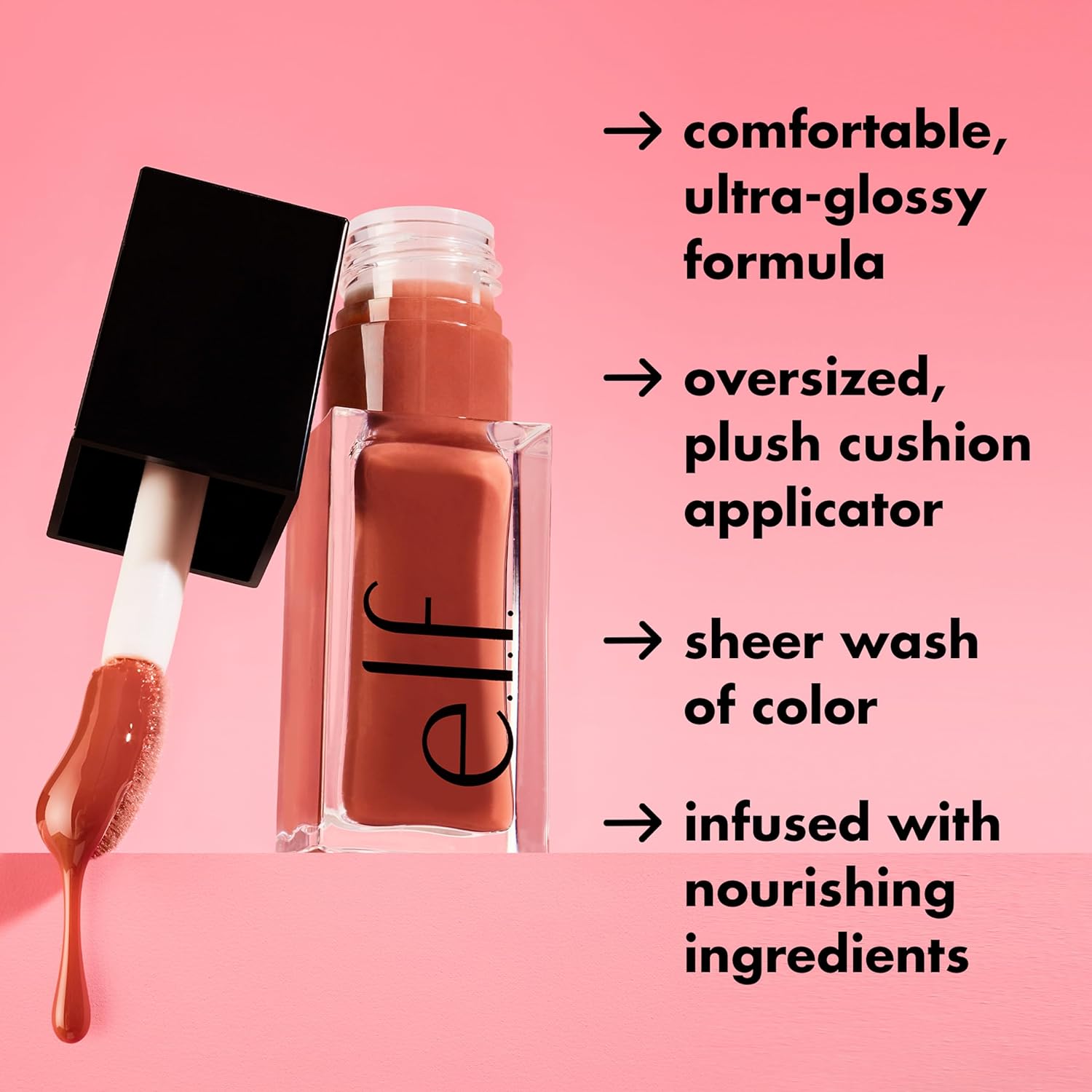 e.l.f. Glow Reviver Lip Oil, Nourishing Tinted Lip Oil For A High-shine Finish, Infused With Jojoba Oil, Vegan & Cruelty-free, Crystal Clear-3