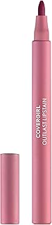 COVERGIRL Outlast, 20 Admire, Lipstain, Smooth Application, Precise Pen-Like Tip, Transfer-Proof, Satin Stained Finish, Vegan Formula, 0.06oz