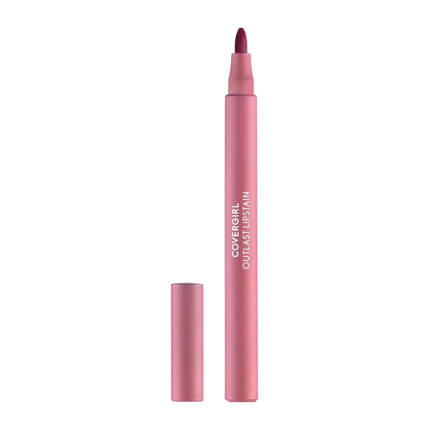 COVERGIRL Outlast, 20 Admire, Lipstain, Smooth Application, Precise Pen-Like Tip, Transfer-Proof, Satin Stained Finish, Vegan Formula, 0.06oz-0