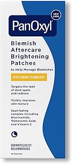 PanOxyl Blemish Brightening Patches: Dermatologist-Recommended, Help Fade Post-Acne Dark Spots and Reduce Redness, Large Clear Patches Cover a Bigger Area, Vegan & Latex-Free, 16ct