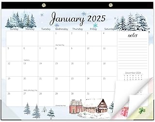 GuassLee Monthly Large Desk Calendar 2025-18 Months 22" x 17" Calendar from Jan. 2025 to Jun. 2026, Large Monthly Planner with Holiday Watercolor Design for Office School Home Organizing