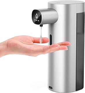 Soap Dispenser, Automatic Soap Dispenser, 3 Levels Adjustable Soap Dispenser Bathroom, 10.1OZ/300ml Automatic Soap Dispenser Touchless, USB Rechargeable Touchless Soap Dispenser for Bathroom, Kitchen