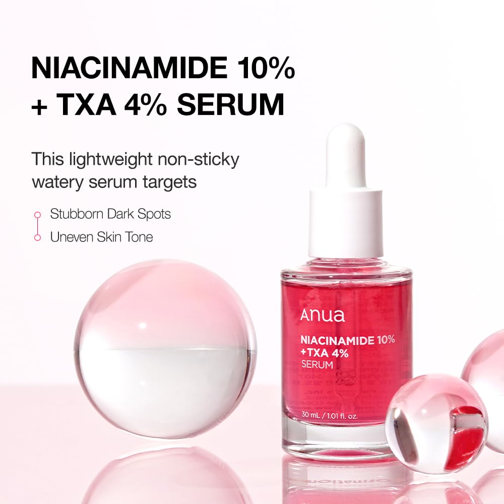 Anua 10% Niacinamide+ 4% Tranexamic Acid Serum, Ceramide, Hyaluronic Acid, Vitamin B12 natural color, for Sensitive skin, Korean Glass Skin, Fragrance-Free (30ml /1.01 fl.oz.)-2