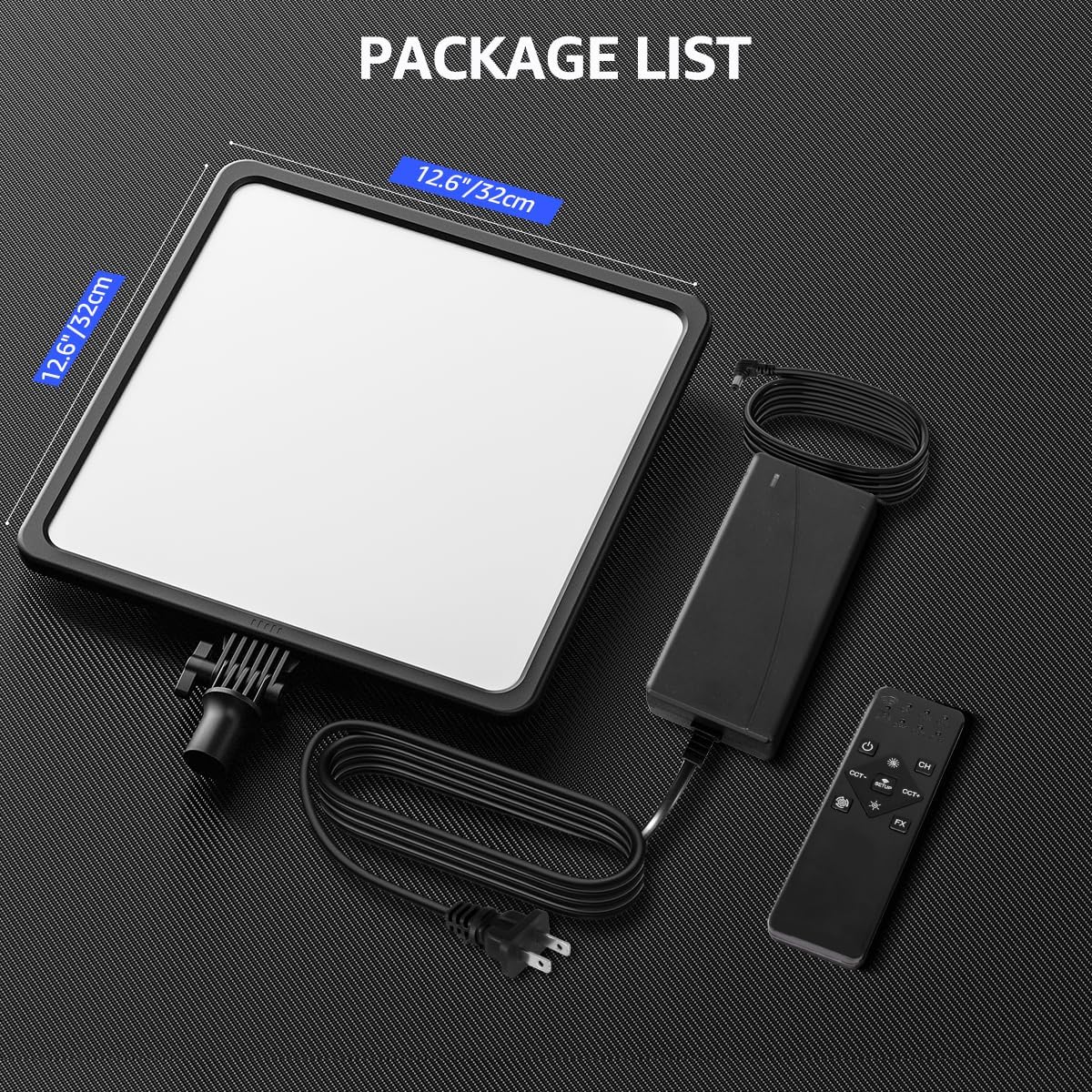 17" Photography Light Panel, NiceVeedi 48W 2700-8500K Bi-Color LED Video Light with Remote Control, Infinite Dimmable CRI 97+ Professional Studio Lighting for YouTube Video Photography Light-7