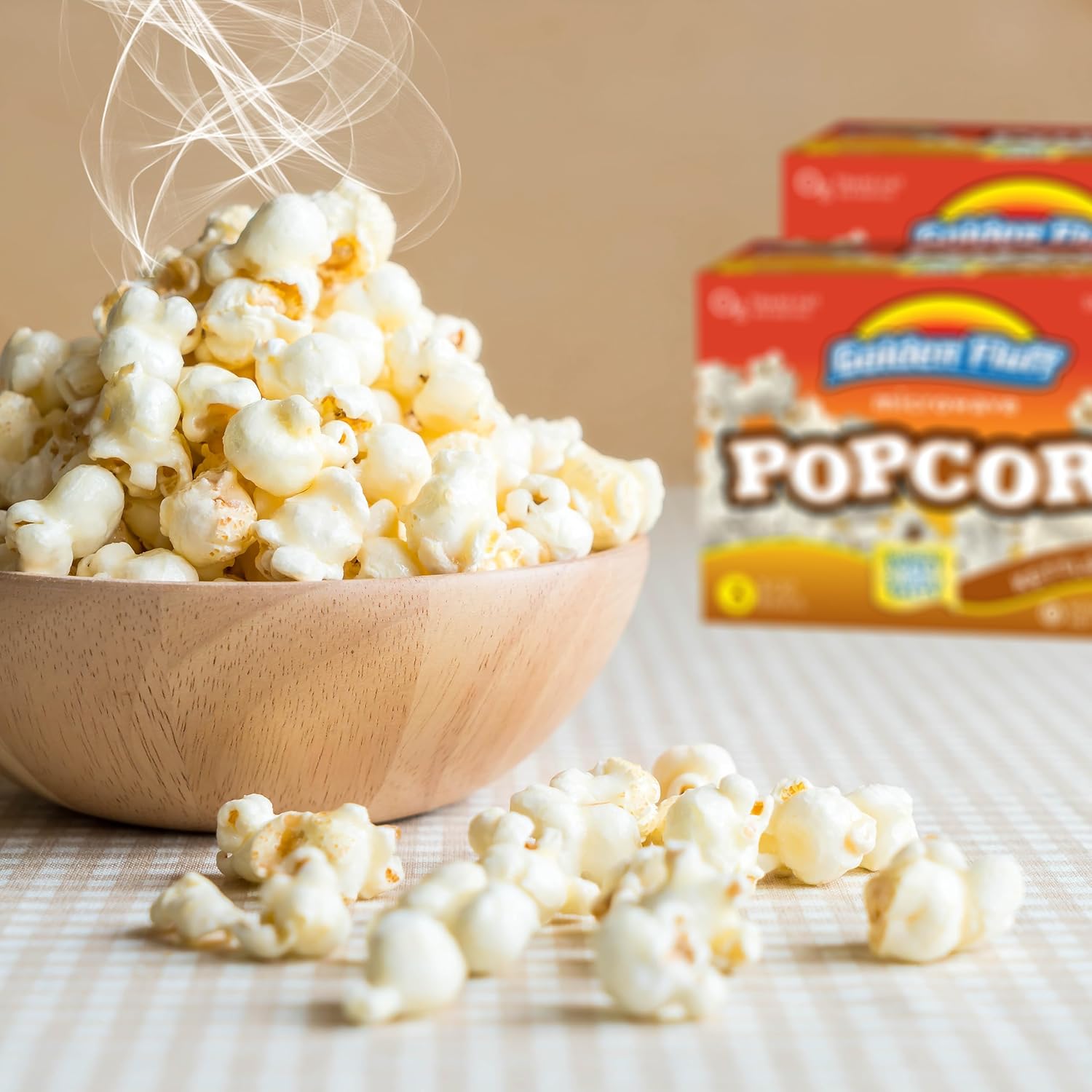 Kettle Corn Microwave Popcorn Bags Bulk| Sugar Free Kettle Corn Popcorn Packets| Low Carb - Vegan - Kosher Snacks 4 Pack - 12 Bags - 3oz. by Golden Fluff-2