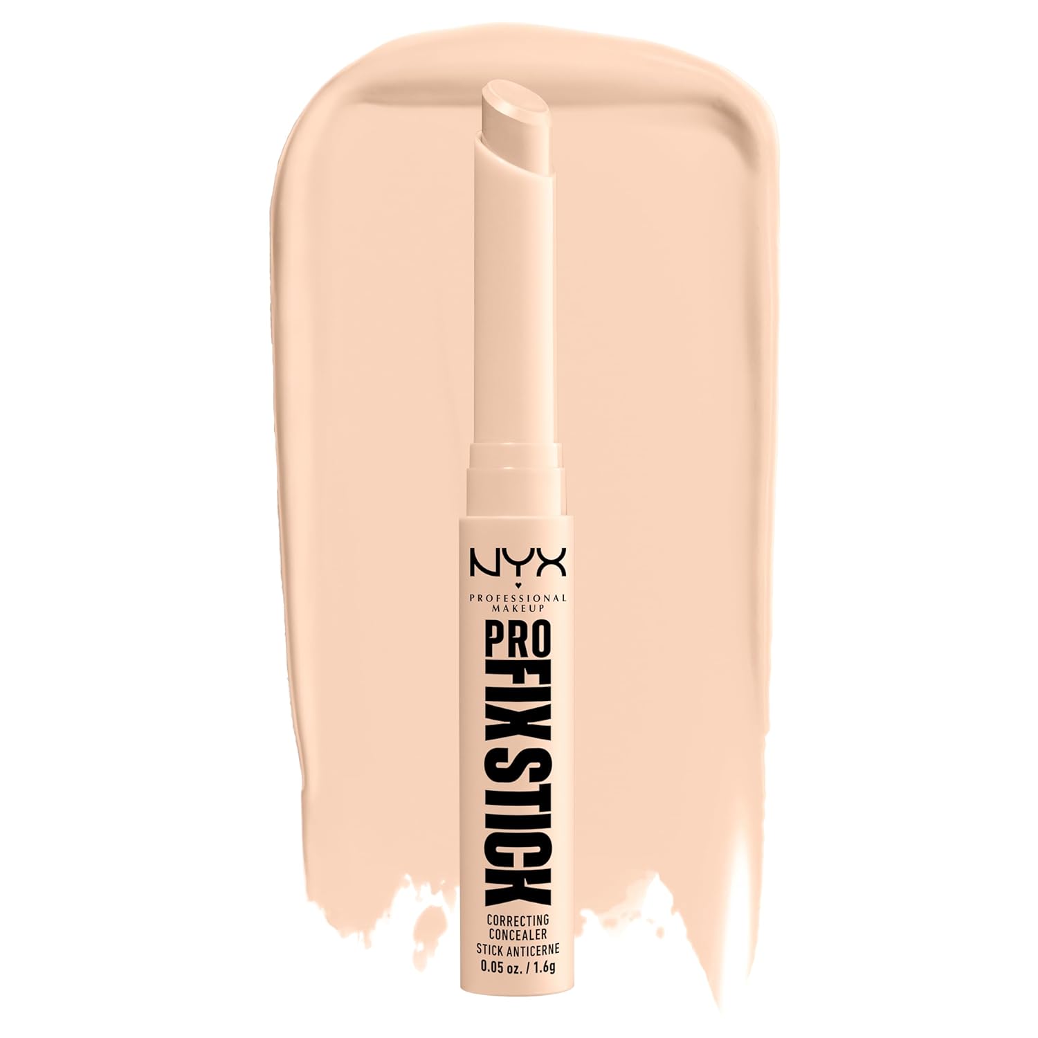 NYX PROFESSIONAL MAKEUP Pro Fix Stick Correcting Concealer, Buildable Medium Coverage Concealer Stick - Fair-0