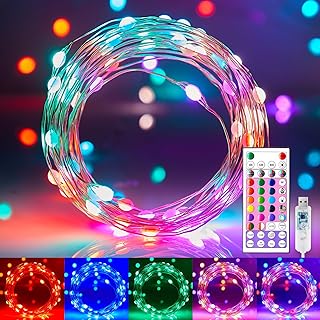 Minetom Minetom Fairy Lights Color Changing - 22 Colors 66 FT 200 LED String Lights with Remote,12 Lighting Modes,Twinkling Fairy Lights Indoor, Multicolor Christmas Lights for Bedroom Classroom Halloween