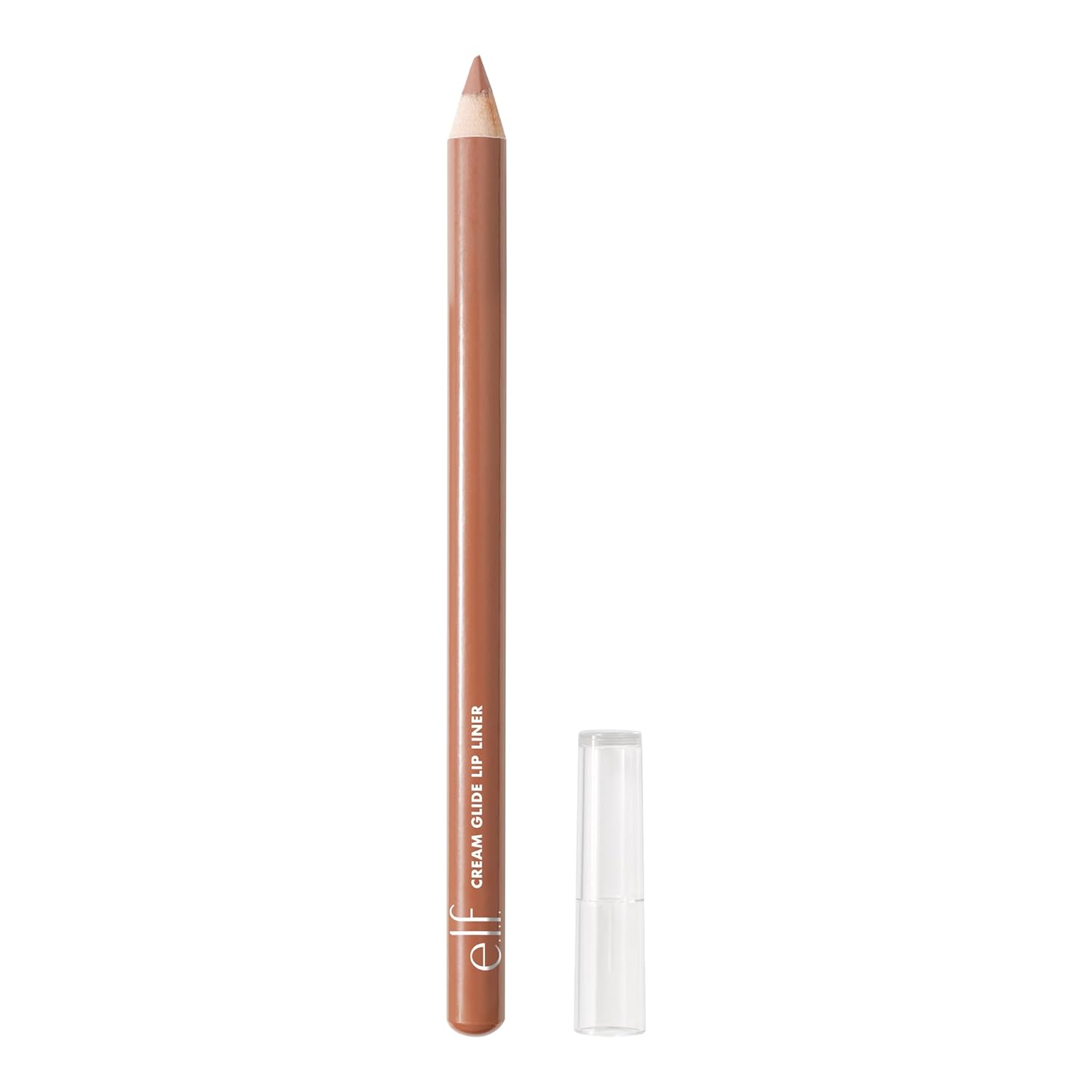 e.l.f. Cream Glide Lip Liner, Highly-Pigmented Pencil For Shaping & Sculpting Lips, Semi-Matte Finish, Vegan & Cruelty-Free, Truth or Bare-0