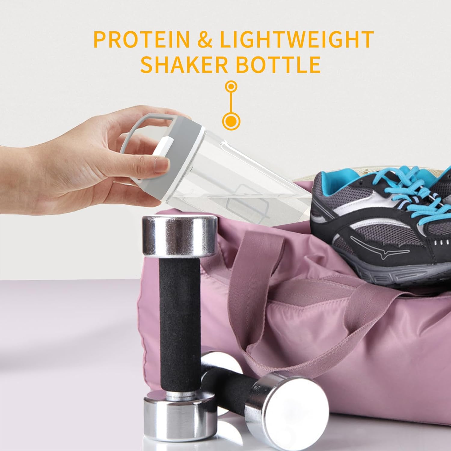 Electric Shaker Bottle, Shaker Bottles for Protein Shakes, Blender Shaker Bottle for Pre-Workout, Rechargeable Shaker Cups, BPA-free Mixer Bottles for Protein Powder, Whey, and Other Supplements-5