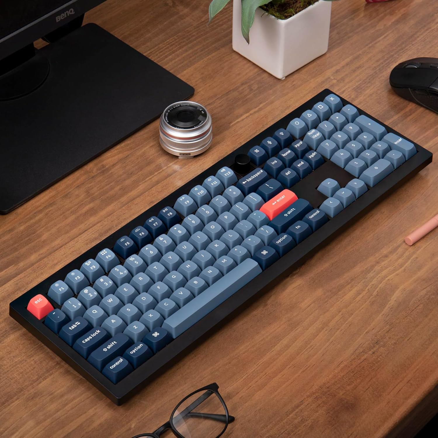 Keychron V6 Max Wireless Custom Mechanical Keyboard, 2.4 GHz Bluetooth QMK Full-Size Layout RGB with Hot-swappable Gateron Red Switch Compatible with Mac Windows Linux-5