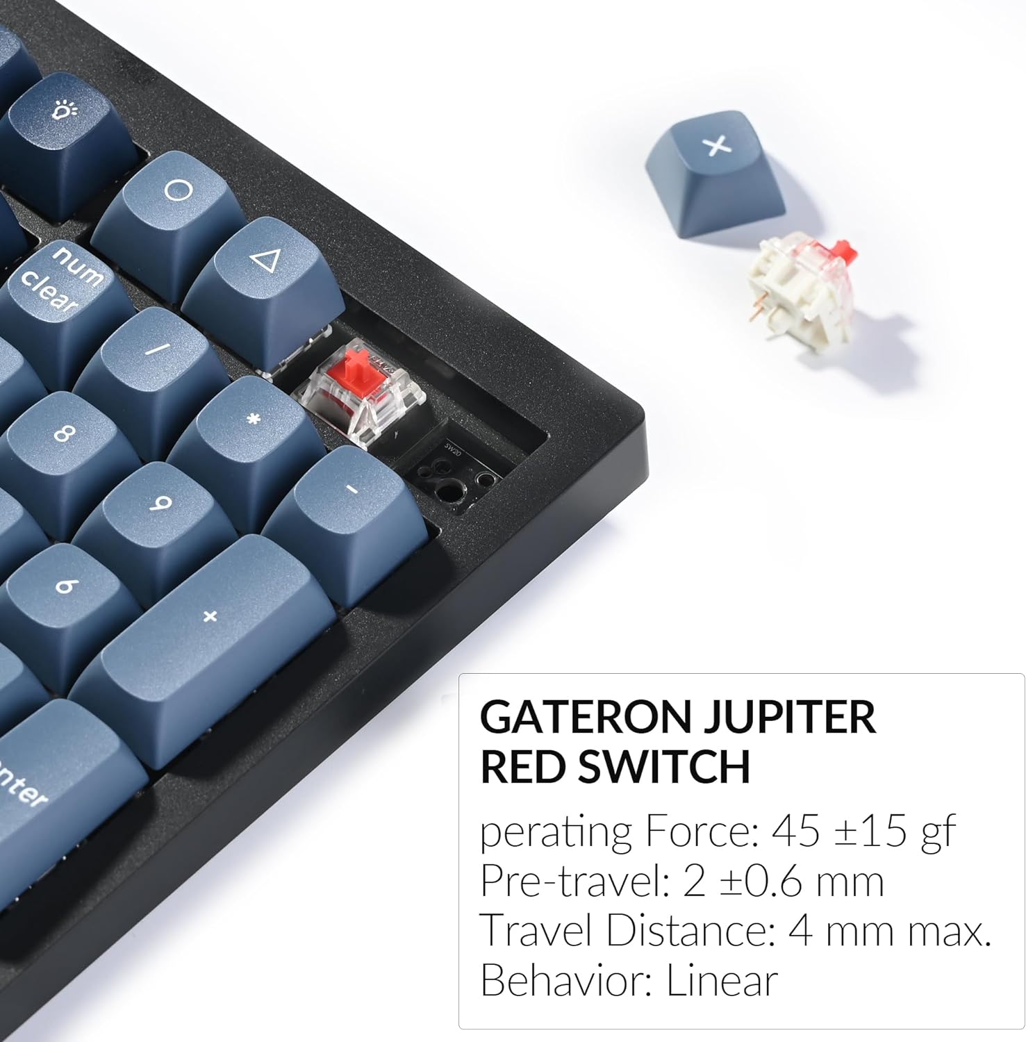 Keychron V6 Max Wireless Custom Mechanical Keyboard, 2.4 GHz Bluetooth QMK Full-Size Layout RGB with Hot-swappable Gateron Red Switch Compatible with Mac Windows Linux-6