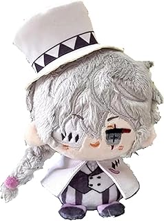 Small Size Anime BSD Figure Plush Doll- Dazai Osamu Plush (4 inch), Keychain Anime Figure Stuffed Gift for Fan