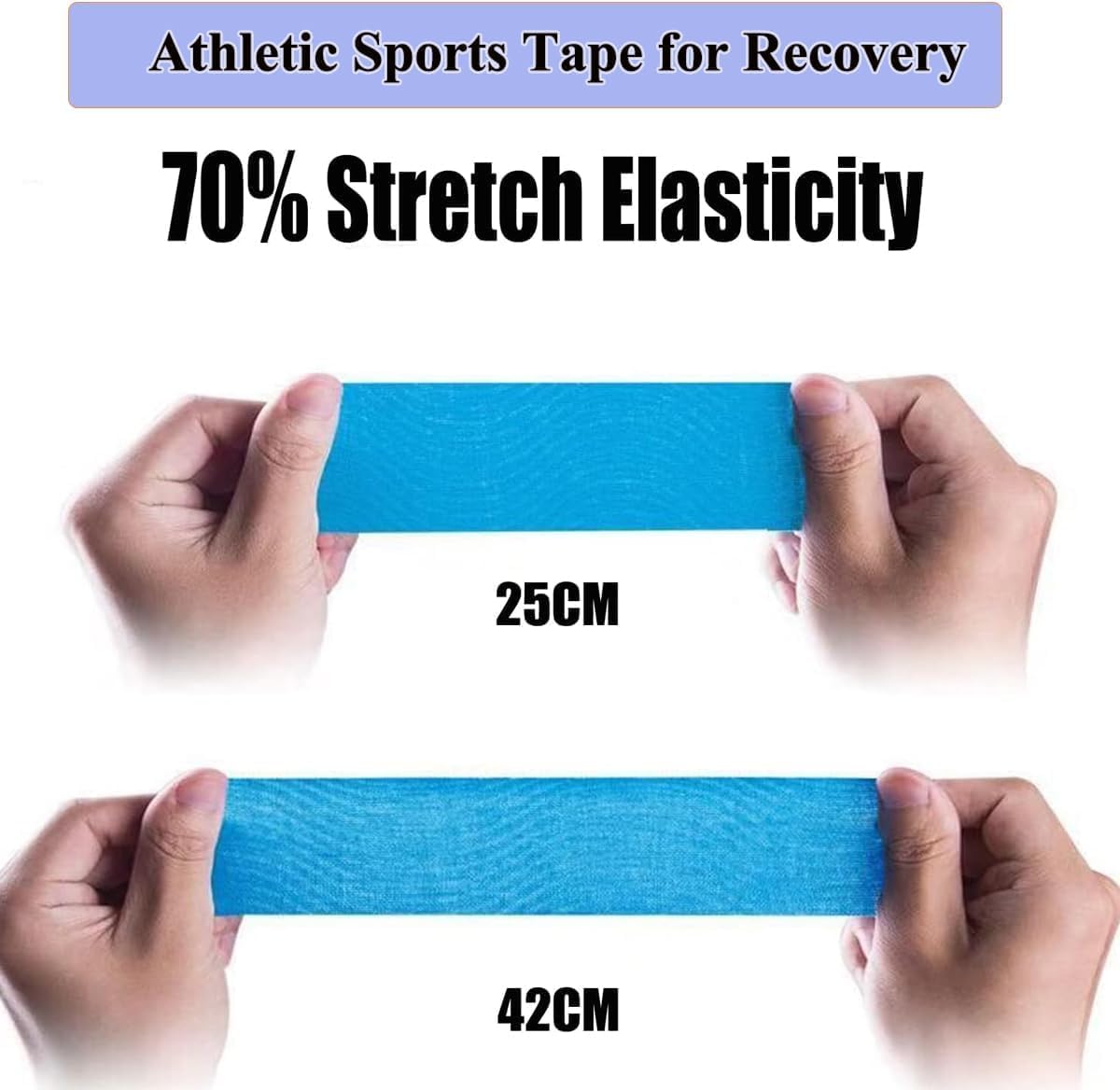 Kinesiology Tape Precut, Athletic Sports Tape Adhesive for Muscles Ankle Neck Knee Shoulder Promotes Recovery and Providing Support, Total 60 Precut Strips (Mix Color)-1