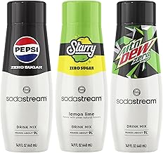 SodaStream Pepsi, Starry & MTN Dew Variety Pack, Zero Sugar, 440ml, (Pack of 3)