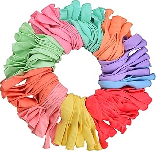 Latex Party Balloons Assorted Macaron Colors 12 Inches Thicken Birthday Rainbow Balloons 100 Pcs for Kids' Party Wedding Christmas Arch Garland