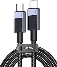 UGREEN USB C to USB C Cable, 100W USB C Cable Fast Charging, Type C Cord USB C Charger Cable for iPhone 16/16 Pro/16 Pro Max/15, MacBook Pro/Air, Galaxy S24/S23, iPad Pro/Air, Pixel 8, 3.3FT