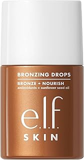 e.l.f. SKIN Bronzing Drops, Liquid Bronzer For Face & Skin, Creates A Sun-Kissed Glow, Infused With Vitamin E, Vegan & Cruelty-Free, Pure Gold