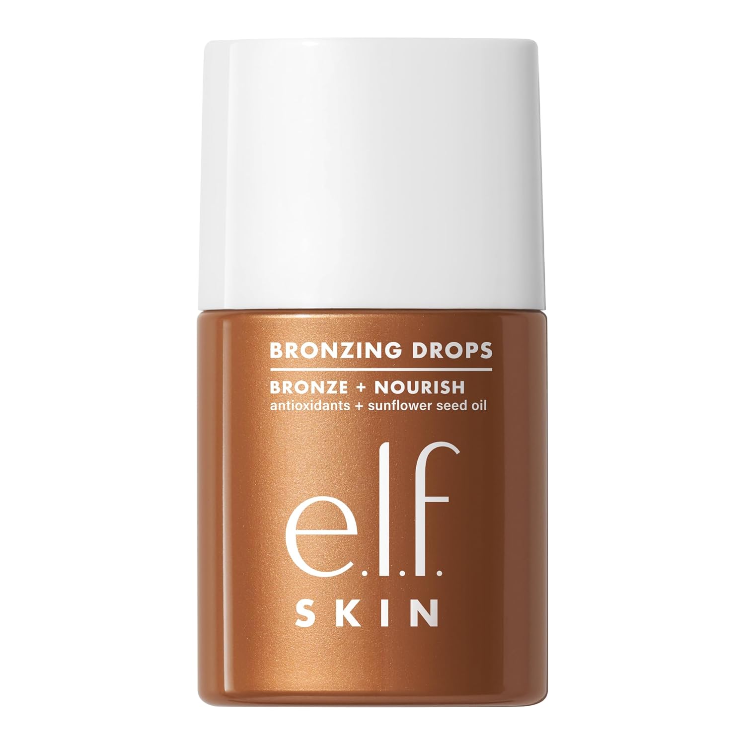 e.l.f. SKIN Bronzing Drops, Liquid Bronzer For Face & Skin, Creates A Sun-Kissed Glow, Infused With Vitamin E, Vegan & Cruelty-Free, Pure Gold-0